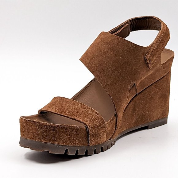 Pedro Garcia Wmn Jouri Platform Brown Suede Lug Wedge Sandals sz 11.5US 42EUR - Picture 11 of 11